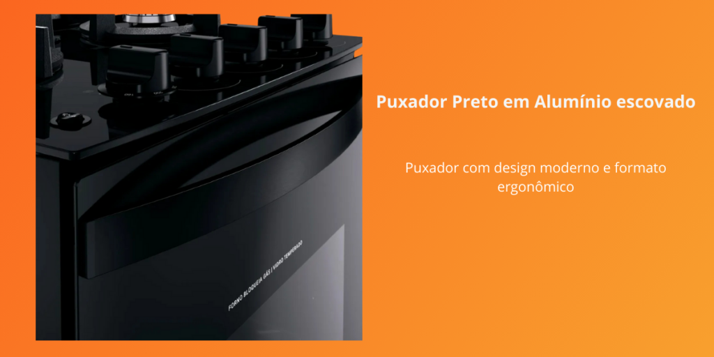 Fogão Brastemp 4 Bocas Preto Bfo4vae - Bivolt